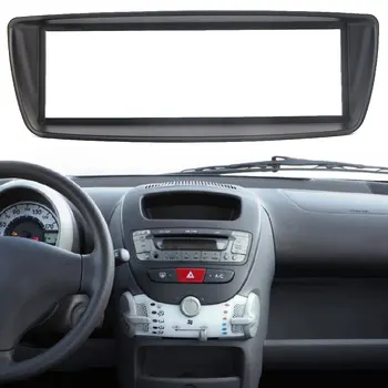1 Din Avto Stereo Radio Fascijo Plošča Ploščo Trim Kit Okvir za Citroen C1 za Toyota Aygo Ab za Peugeot 107
