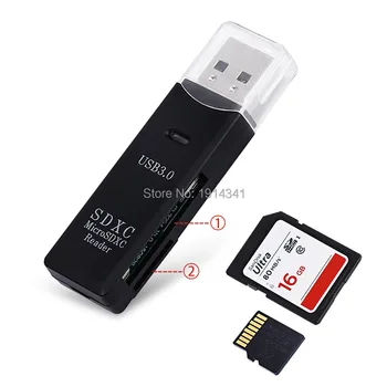 100 kozarcev Card Reader USB 3.0 SD/Micro SD TF OTG Smart Memory Card Adapter za Prenosnik USB 3.0 multi Smart Cardreader SD Card Reader