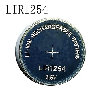 1PCS/VELIKO LIR1254 1254 3,6 V polnilna gumb baterija namesto 3,7 V 40mAh Bluetooth slušalke