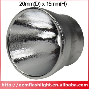 20 mm(D) x 15 mm(H) OP Aluminijasti Reflektor za Cree XP-G / XP-E