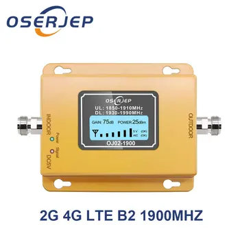 2G 4G LTE Signal Repetitorja Pridobili 70dB 4G LTE 1900Mhz Mobilnega Signala Booster Band2 Lte Mobilni Telefon Signala Ojačevalnika brez Antene