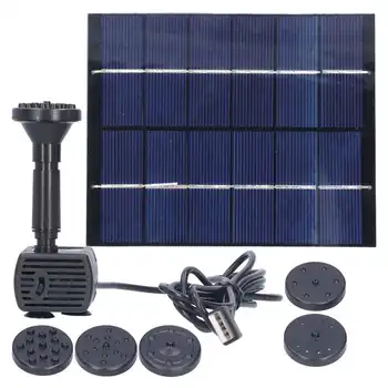 2W Vrt Sončne Energije Vodnjak Vodna Črpalka S solarnimi Kit IP65 Vodotesen Za na Prostem Krajine Ribnik Dekoracijo