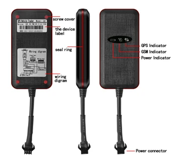 2pcs/Veliko! GSM GPS Sledilci Anti-theft Glasovni Zaslon za iOS Andriod APLIKACIJ v Realnem Času za določanje Položaja Alarm za Avto, motorno kolo