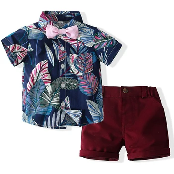 3Piece Poletje Baby Boutique Oblačila Malčka Fant Določa Obleke korejski Moda na Plaži Bombaža T-majica+Hlače Otroci, Oblačila BC435