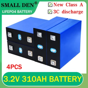 4PCS 3.2 V 310Ah Lifepo4 baterije Nove polnilne velike zmogljivosti 310000mAh litij-železo fosfat baterije 3C razrešnice CATL