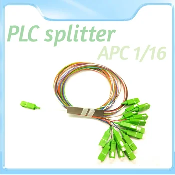 5-10pcs/veliko PLC splitter 1X16 PLC SC/APC SM En Način FTTH 0,9 mm G657A1 LSZH PVC 1m Fiber Optic Splitter Barve