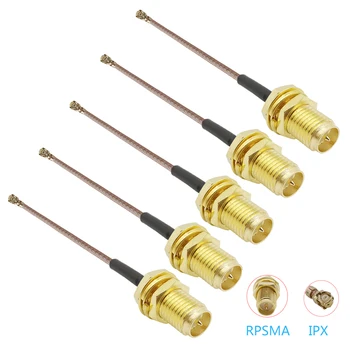 5Pcs Pretvornik Kabel RP SMA Ženski Priključek Priključek za U. FL/IPX IPEX RG178 Kika IPX SMA Kabel za IPX Antena Razširitev žice