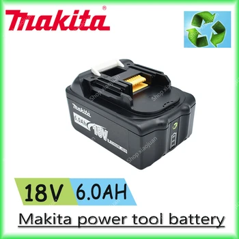 6.0 Ah 18V Makita BL1830 Original 6000mAh BL1815 BL1860 BL1840 194205-3 Polnilne Li-IonBattery Zamenljive električno Orodje, Baterije