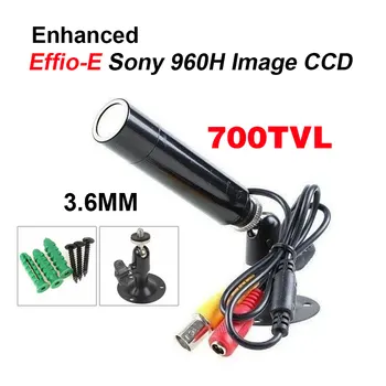 700TVL 4140+673 Sony CCD 3.6 mm Objektivom Mini Bullet Prostem Nepremočljiva Varnosti CCTV Kamere