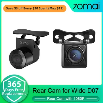 70mai HD Backup Cam & Night Vision Backup Cam za Rearview Tok Media Pomišljaj Cam Široko D07