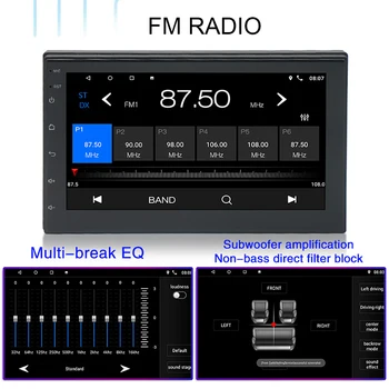7in Avto Radio, WiFi, GPS Navigacija Bluetooth, združljiva zaslon na Dotik, Zvok, 1080P MP5 Predvajalnik Volan Nadzor za Android/iOS