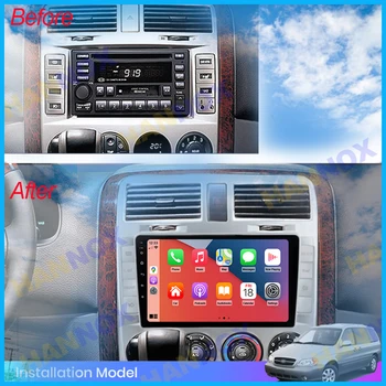 9 inch Brezžični Carplay 128GB 2 Din Android Auto Avto Radio Za Kia Carnival UP GQ 2002-2006 Multimedijski Predvajalnik, GPS Autoradio