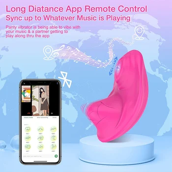 APP Brezžični Daljinski upravljalnik Nosljivi Bluetooth Vibrator Ženski Klitoris Stimulator Vaginas Sex Igrača za Odrasle Masturbators Za Ženske
