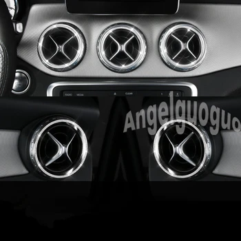 Angelguoguo izstopu Zraka nalepka/instrumentne plošče in izstopu Zraka okrasni prstan Za Mercedes Benz A/B/GLA/CLA Razred