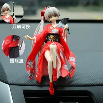 Avto Dekoracijo Risank Anime Kimono Kasugano Sora Figurice Model Desk Okraski Auto Notranja Oprema Dekle Darila