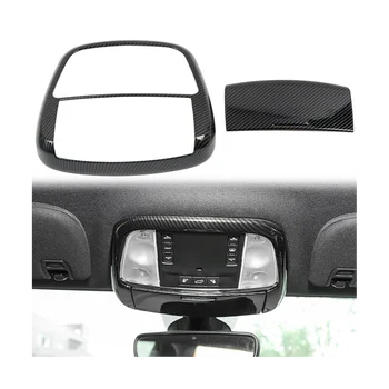 Avto Ogljikovih Vlaken Notranje zadeve Sprednje Bralne Luči Žarnice Kritje Trim Nalepke za Dodge Durango 2011-2020