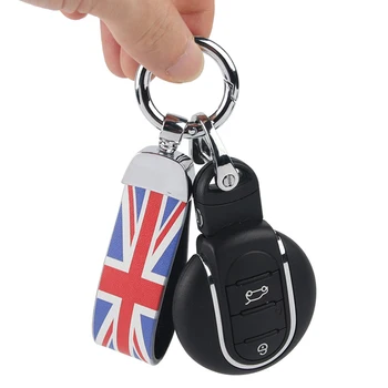 Avto Podkve Keychain Key Ring Fob Unije Jack Dekor Za Mini Cooper S JCW R55 R56 R60 F54 F55 F56 F60 Countryman Dodatki