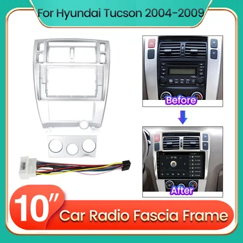 Avto Radio Fascijo Okvir Za Hyundai Tucson 2004 2005 2006 2007 2008 2009 dodatnim Kablom Dash Vgradnjo Ploščo Kit Za 10palčni