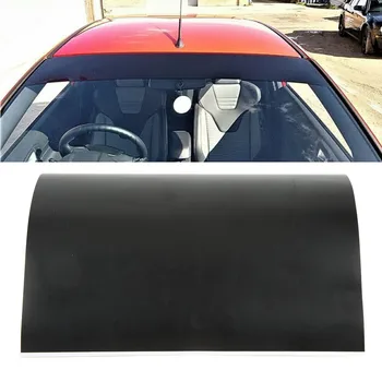 Avto vetrobranskega stekla Sun Trakovi Mat Črna 130 X 20 cm PVC Vetrobransko steklo za Zaščito pred Soncem Nalepke Univerzalno Za Avtomobile