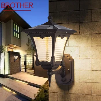 BRAT Zunanji Steni luç Sončne Sodobne vodoodporna LED Teras Stenske Svetilke Za Verandi Balkon, Dvorišče Vile Oltarja