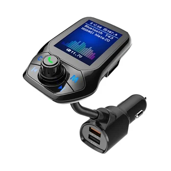 Bluetooth 5.0 FM Oddajnik Avto USB MP3 Predvajalnik, Brezžični kompletom za Prostoročno z QC3.0 Avto Hitro Polnjenje