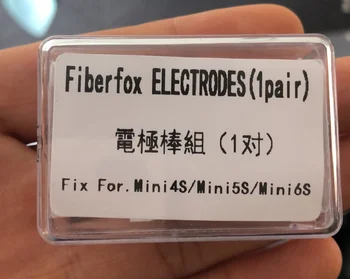 Brezplačna Dostava Mini 4S Mini 6S vlakna, optični fusion splicer electodes 1pair elektrode za mini 4s 6s varilec