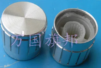 Brezplačna Dostava. Potenciometer gumb Aluminija gumb srebro čipke 17 mm premer 17 mm 17 * 17 mm