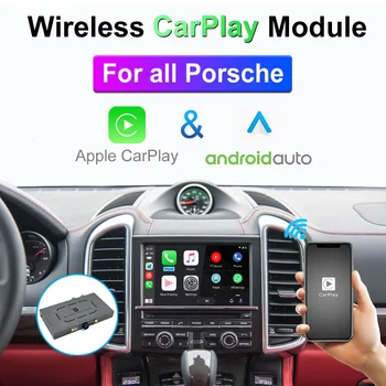 Brezžični CarPlay Android Auto MMI Vmesnik za Porsche 911 Bosxter Kajmanski Macan Cayenne Panamera Video Modul Polje Ogledalo-Link