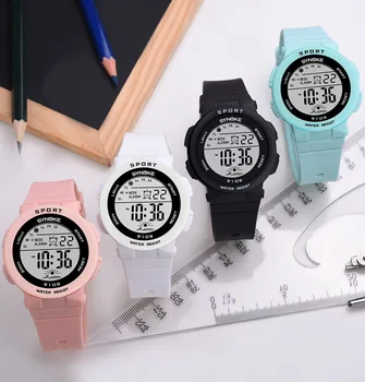 Elektronski watch učencev in deklice multicolor svetlobna večnamensko nepremočljiva različico nacionalnega trend watch Lahki