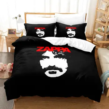 Frank Zappa Posteljnina Nastavite Eno Twin Polno Kraljica King Size Postelja Nastavite Aldult Otrok Spalnica Duvetcover Določa 3D 2022 camas dormitorio