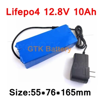 GTK Lifepo4 12v 10Ah baterija 4s 12.8 v lifepo4 10ah BMS 15A za ročna orodja zunanja bliskavica Led luči sončne + 14.6 v Polnilnik