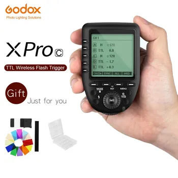 Godox XPro-C Flash Sprožiti Oddajnik z E-TTL II 2.4 G Brezžični Sistem X HSS LCD Zaslon za Canon DSLR Fotoaparat