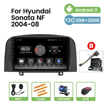 HD 1024*600 Android 11 avtoradia Za Hyundai Sonata NF 2004 2005 2006 2007 2008 RDS DSP Multimedijski Predvajalnik Videa, GPS Navi Carplay