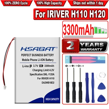 HSABAT 3300mAh Baterija za IRIVER H110 H120 H140 H320 H340 Igralec
