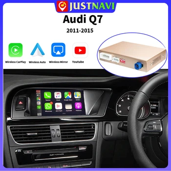 JUSTNAVI Avto Večpredstavnostna Brezžični CarPlay Za Audi Q7 2010-2015 MMI 3G S Sistemom Android Auto Mirror Link AirPlay Avto Igra