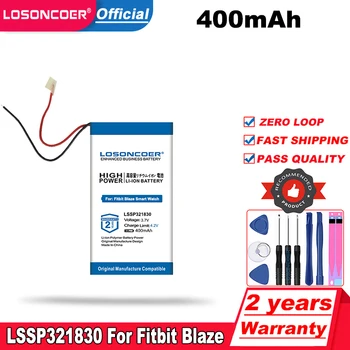 LOSONCOER 400mAh LSSP321830 Baterija Za Fitbit Blaze Pametno Gledati Blaze FB502 Pack CPP-588 Baterije