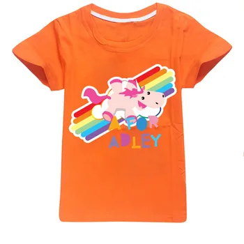 Malčka Otrok je za Adley Poletje Tees Oblačila Teen Dekleta Oblačila Bombaža T-shirt Majhni Otroci Baby O-Vratu Kratek Sleeve Zgornji del