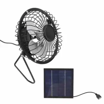 Mini USB solarnimi Pogon Ventilatorja Fotovoltaične Sončne celice, Nastavite 5v za Prikolice