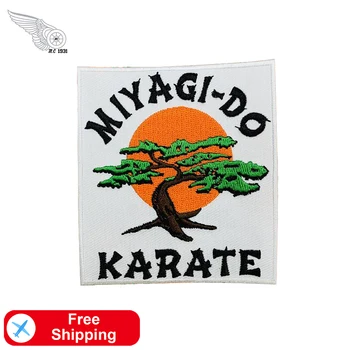 Miyagi-Do Karate Vezenje Obliži Železa na za Oblačila, DIY Kul Retro Slogu Šivanje Obliž Drevo Dodatki po Meri Značke