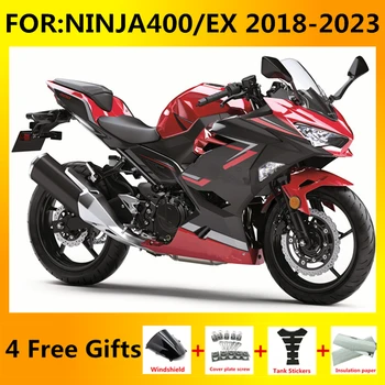 NOVO ABS Motocikel Fairings Kit primerni Za Ninja400 EX400 EX Ninja 400 2018 2019 2020 2021 2022 2023 polno oklep nastavite rdeče črno
