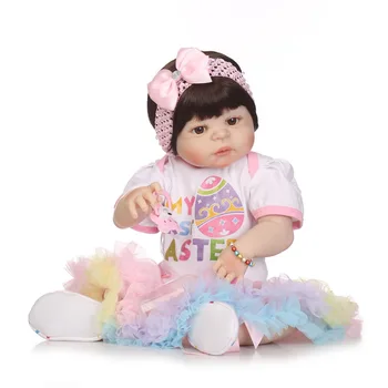 NPKCOLLECTION Prerojeni Baby Dekle Lutka Polni Silikona Telo Veren Bebes Prerojeni Bonecas Ročno Otroška Igrača Za Otroke Božična Darila