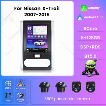 Navigacija GPS Za Nissan X - Trail X Trail 2 T31 2007 - 2015 Za Tesla slog zaslonu avtoradia Multimedijski Predvajalnik Videa, 8+128GB