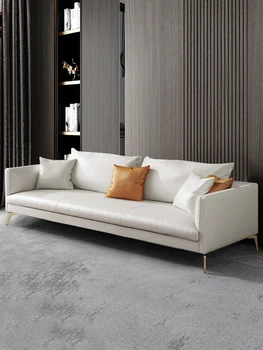 Nordijska minimalističen italijanski tkanine kavč majhen apartma dnevna soba sodobno minimalistično tehnologije tkanine kavč