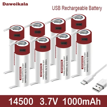 Novih 100% prvotne kapacitete AA1000mAh VR2 14500 baterija litij-ion, 3.7 V, varjenje polnilnik prost USB hitro polnjenje