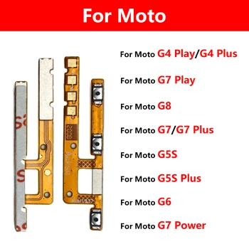 Novo Za Moto G4 G5 G5S G6 Igrajo G7 Plus G8 Moč Lite Glasnosti Gumb za Vklop Na Off Gumb Flex Kabel Nadomestni Deli