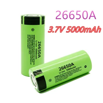 Original visoke kakovosti 26650 baterije 5000mAh 3,7 V 50A litij-ionska baterija za 26650A LED svetilka+polnilec
