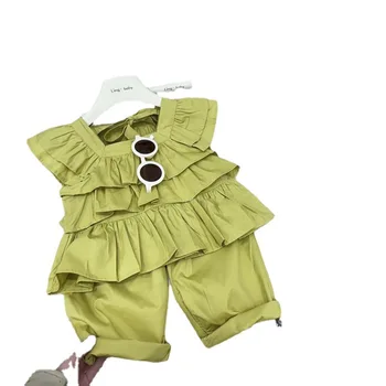 Otroci Oblačila Grils 2023 Poletje Nova otroška Lutka Majica Vrh v Majhnih Otrok Priložnostne Hlače Dva-delni Set