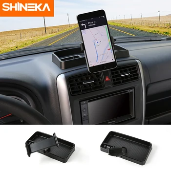 SHINEKA Univerzalni Auto Mobilni Telefon Stojalo Za iPad mobilni telefon, Držalo za 360 Stopinj z ABS Škatla za Shranjevanje GPS Za Suzuki Jimny 2007+