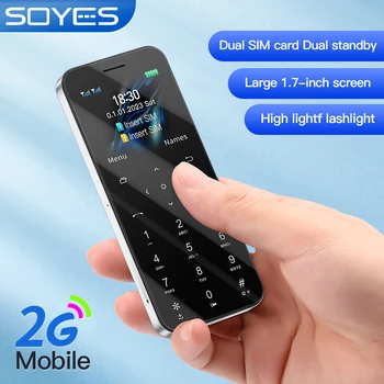 SOYES A8 Mini Telefon 1.77 palčni zaslon 1000mAh dual sim dual čaka svetilka telefon
