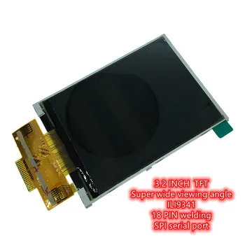 TFT LCD zaslon, občutljiv na dotik 3.2 palčni 18 pin ILI9341 vara, prodanih tip 0,8 mm razmika superwide visual kota